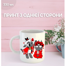 Кружка Культ агнця з принтом керамічна чашка Cult of the lamb 330 мл