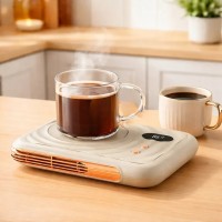 Настільний підігрівач-підставка для чашок ST-08 Бежевий