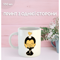 Кружка Бенди и чернильная машина с принтом керамическая чашка Bendy and the ink machine 330 мл