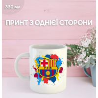 Кружка Барселона футбольний клуб Barcelona футбол з принтом керамічна чашка 330 мл