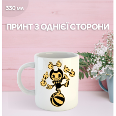 Кружка Бенді та чорнильна машина з принтом керамічна чашка Bendy and the ink machine 330 мл