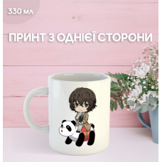 Кружка Бродячі пси з принтом керамічна чашка Bungo Stray Dogs 330 мл