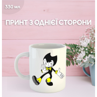 Кружка Бенді та чорнильна машина з принтом керамічна чашка Bendy and the ink machine 330 мл