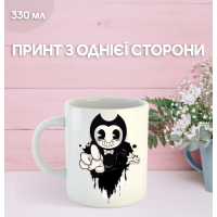 Кружка Бенді та чорнильна машина з принтом керамічна чашка Bendy and the ink machine 330 мл