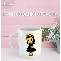 Кружка Бенді та чорнильна машина з принтом керамічна чашка Bendy and the ink machine 330 мл