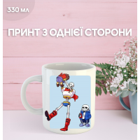 Кружка Андертейл с принтом керамическая чашка Undertale 330 мл