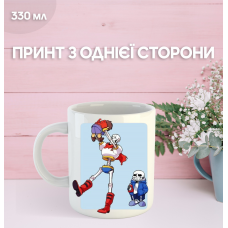 Кружка Андертейл з принтом керамічна чашка Undertale 330 мл