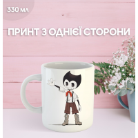Кружка Бенді та чорнильна машина з принтом керамічна чашка Bendy and the ink machine 330 мл
