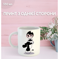 Кружка Бенді та чорнильна машина з принтом керамічна чашка Bendy and the ink machine 330 мл
