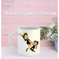 Кружка Бенді та чорнильна машина з принтом керамічна чашка Bendy and the ink machine 330 мл