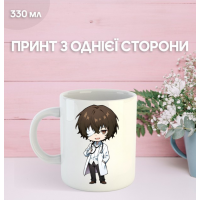 Кружка Бродячі пси з принтом керамічна чашка Bungo Stray Dogs 330 мл