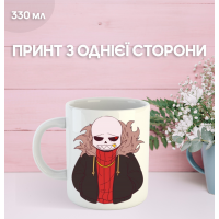 Кружка Андертейл з принтом керамічна чашка Undertale 330 мл