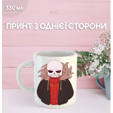 Кружка Андертейл з принтом керамічна чашка Undertale 330 мл