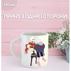 Кружка Андертейл з принтом керамічна чашка Undertale 330 мл