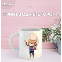 Кружка Ванпанчмен аніме манга з принтом керамічна чашка One-Punch Man 330 мл