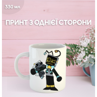 Кружка У Світі Денді Roblox Dandy's World з принтом керамічна чашка 330 мл