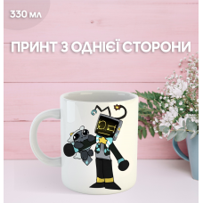 Кружка У Світі Денді Roblox Dandy's World з принтом керамічна чашка 330 мл