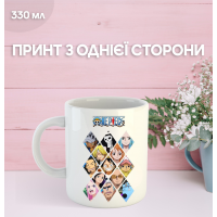 Кружка Ван Піс One Piece аніме з принтом керамічна чашка 330 мл