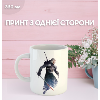 Кружка Відьмак з принтом керамічна чашка The Witcher 330 мл