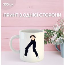 Кружка Євангеліон Сіндзі Ікарі з принтом керамічна чашка Evangelion Shinji Ikari аніме 330 мл