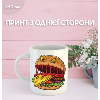 Кружка їжа бургер з принтом керамічна чашка Hamburger 330 мл