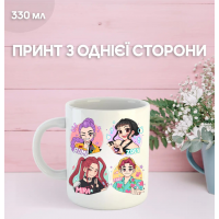 Кружка Кейпоп охотницы на демонов K-Pop Demon Hunters с принтом керамическая чашка 330 мл