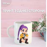 Кружка Кейпоп охотницы на демонов K-Pop Demon Hunters с принтом керамическая чашка 330 мл