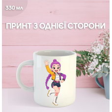 Кружка Кейпоп-мисливиці на демонів з принтом керамічна чашка K-Pop Demon Hunters 330 мл