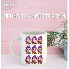 Кружка Кейпоп мисливці на демонів K-Pop Demon Hunters з принтом керамічна чашка 330 мл