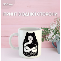 Кружка Котики з принтом керамічна чашка Cat 330 мл