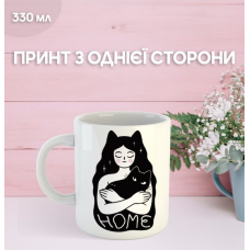 Кружка Котики з принтом керамічна чашка Cat 330 мл