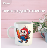 Кружка Лабубу Labubu з принтом керамічна чашка 330 мл