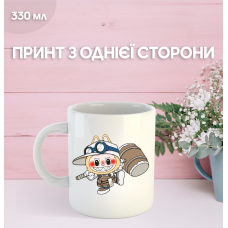 Кружка Лабубу Labubu з принтом керамічна чашка 330 мл