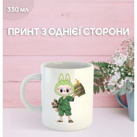 Кружка Лабубу Labubu з принтом керамічна чашка 330 мл