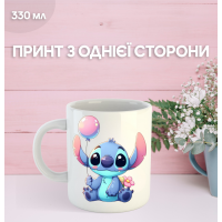 Кружка Лило и Стич с принтом керамическая чашка Lilo & Stitch 330 мл Uk_848