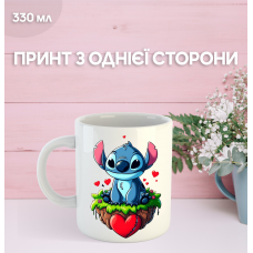 Кружка Ліло і Стіч з принтом керамічна чашка Lilo & Stitch 330 мл