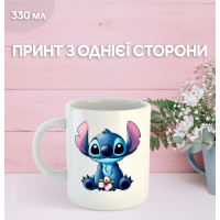 Кружка Лило и Стич с принтом керамическая чашка Lilo & Stitch 330 мл Uk_848