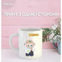 Кружка Лабубу Labubu з принтом керамічна чашка 330 мл