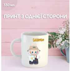 Кружка Лабубу Labubu з принтом керамічна чашка 330 мл