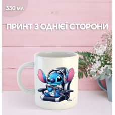 Кружка Ліло та Стіч з принтом керамічна чашка Lilo & Stitch 330 мл