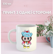 Кружка Лабубу Labubu з принтом керамічна чашка 330 мл