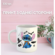 Кружка Ліло та Стіч з принтом керамічна чашка Lilo & Stitch 330 мл