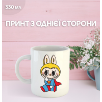 Кружка Лабубу Labubu з принтом керамічна чашка 330 мл