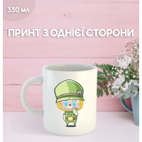 Кружка Лабубу Labubu з принтом керамічна чашка 330 мл