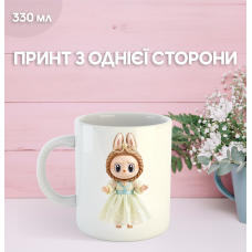 Кружка Лабубу Labubu з принтом керамічна чашка 330 мл