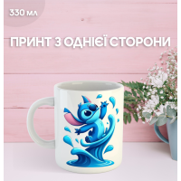 Кружка Ліло та Стіч з принтом керамічна чашка Lilo & Stitch 330 мл