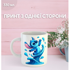 Кружка Ліло та Стіч з принтом керамічна чашка Lilo & Stitch 330 мл