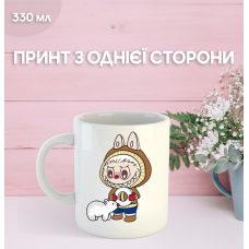 Кружка Лабубу Labubu з принтом керамічна чашка 330 мл