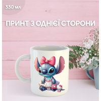 Кружка Ліло та Стіч з принтом керамічна чашка Lilo & Stitch 330 мл
