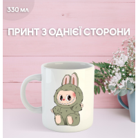 Кружка Лабубу Labubu з принтом керамічна чашка 330 мл